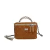 Bolso de Mano tipo Caja Acolchado con Cadena Casual para Mujer 2025 Otoño Nuevo Estilo Bolso de Hombro Cruzado Casual de Moda