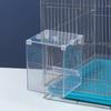 Caja Bañera para Aves Grande Piel de Tigre Estornino Bañera Externa Suministros para Loros Utensilios Juguetes para Aves Accesorios para Jaulas de Aves