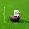 Novo produto transfronteiriço: figuras criativas de águia-de-cabeça-branca, crocodilo e pato, mini enfeites fofos, acessórios decorativos DIY e pequenos enfeites para pendurar