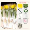 Festival de la Diosa Limpiapipas Tulipán 8 de Marzo Día de la Mujer Ramo Hecho a Mano DIY Paquete de Materiales Regalo Día de la Madre