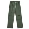Pantalones de Botones Starlight para Hombre, Nuevos Pantalones Casuales de Pierna Ancha Estilo Americano de Otoño para Mujer, Pantalones Largos Rectos Sueltos para Senderismo al Aire Libre
