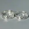 Anillo Diario Gato y Perro Anillo de Pareja Gatito Cachorro Diseño de Nicho Ins Anillo Abierto Ajustable para Dedo Índice