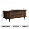 Nórdico Apartamento Pequeño Madera Maciza Mueble de TV Retro Sala de Estar Alacena de TV Estilo Americano Simple Lujo Ligero Combinación Mesa de Centro