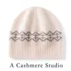 Nueva colección de otoño e invierno: Gorros de punto de cachemira versátiles, estilo retro, para hombres y mujeres, con orejeras para abrigar y comodidad