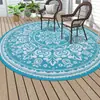 Novo Tapete Redondo com Flores Amazon para Sala de Estar, Tapete de Mesa de Centro, Quarto, Cobertor de Fácil Cuidado para Cabeceira, Tapete de Berço para Exterior