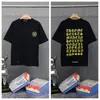 Transfronterizo. Diseño de Marca de Moda 26Ss Estampado de Letras de Herradura. Camisas Casuales de Manga Corta de Moda para Hombres, Mujeres y Parejas