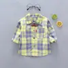 Camisa de Manga Larga para Niño Algodón Puro Delgada Primavera y Otoño Ropa Infantil Chaqueta Infantil Camisa de Dibujos Animados para Bebé