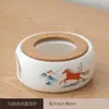 Bule de flor de vidro aquecido estilo japonês Lou base vazia Restaurante Aquecimento por vela chá perfumado isolamento chá cerâmica fogareiro de chá quente