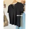 Camiseta Básica Sencilla de Cuello Redondo y Manga Corta para Mujer, Color Sólido Versátil Hombro Normal Verano Moda Dopamina Top