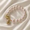 Joyería transfronteriza europea y americana pulsera simple elegante de perlas para combinar con todo personalidad estilo frío ins pulsera hecha a mano con cuentas