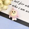 Accesorios de huevo luminosos grandes de resina de dibujos animados, parche de carcasa para teléfono móvil, joyería DIY, lindo huevo al por mayor