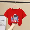 Camiseta de Verão de Manga Curta para Meninos 2026 Novo Estilo Top de Verão de Meia Manga Infantil para Crianças Maiores, Estiloso Top Fino de Algodão