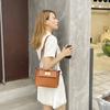 Bolso de Mujer Texturizado de Alta Gama 2025 Nuevo Bolso Kelly de Moda Versátil Bolso de Piel Suave Bolso Ala Bolso de Mano Bolso Cruzado al Hombro