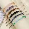 Conjunto de Pulseiras Trançadas com Pedras Naturais Coloridas Esmagadas e Cristais Ajustáveis Amazon Acessórios para Mulheres