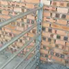 Poste de Valla para Chozo de Cerdos y Corral de Ovejas Instalación Rápida Tubo a Través de Poste Combinación Galvanizado en Caliente Barandilla para Chozo de Cerdos y Corral de Ovejas Renovación Ampliación Nuevo Recinto