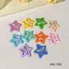Clipes de Cabelo Estrela Dopamina para Crianças Acessórios de Cabelo Coloridos Enfeites de Cabelo Fofos para Meninas Presilhas de Cabelo Estrela de Cinco Pontas para Meninas Presilhas