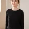 Suéter de Cachemira de Cuello Redondo de Lujo Ligero para Otoño e Invierno para Mujer, Moda de Cachemira, Trenzado, Suelto, Tejido, para Fondo, Suéter tipo Pulóver