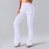 Pantalones de yoga con estampado de melocotón para mujer, de cintura alta, ajustados y de pierna ancha, de secado rápido, para correr y hacer deporte.