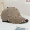 Sombreros Lavados Estilo Coreano para Exteriores Venta al por Mayor Personalizada Protección Solar de Verano Sombreros Vintage Gorras Visera Bordado de Logo
