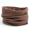 Cuello Polar Térmico Calentador de Cuello Grueso A prueba de Viento Polaina para Cuello Color Sólido Unisex Otoño Invierno