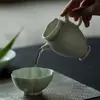 Taza de Cerámica Cocida en Horno Estilo Japonés con Filtro para Juego de Té, Recipiente para Compartir Té, Taza para Preparar Té
