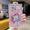 Funda Creativa Linda de Gato Marie Estilo Japonés y Coreano para Teléfono Adecuada para Apple 17 Pro Max iPhone 16 Orejas de Gato 14 Diamante Brillante 15
