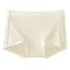 Ropa interior de mujer Clase A, algodón puro, antibacteriana 10A, entrepierna 100% algodón, transpirable, de cintura media, sin costuras, control de abdomen, ajustada a las caderas, estilo bóxer, transpirable para verano