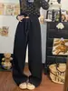 Pantalones de pierna ancha de algodón a cuadros blancos de moda para la primavera de 2025, pantalones gruesos con forro polar, cálidos para la nieve, de pierna recta