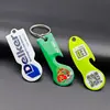 Carrinho de Compras Gel Gotas Garfo para Ficha de Carrinho Chaveiro Inserir Destravar Ficha de Carrinho Euro