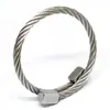 Pulseira Quadrada e Redonda de Aço Inoxidável Masculina Prata, Dourada, Ouro Rosé e Preta de Quatro Cores Estilo Punk Trançada Atacado Ouro Rosé