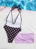 Novo Maiô Feminino Transfronteiriço Estilo Halter, Emagrecedor e Sexy, Esconde a Barriga, Maiô de Peça Única com Decote Halter para Fontes Termais