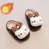 Chinelos Casuais Versáteis para Mulheres 2026 Outono/Inverno Novo Estilo Moda Fofo Desenho Animado Gatinho Chinelos Peludos Fechados para Mulheres