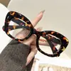 Gafas Retro con Estampado de Leopardo y Montura de Mariposa 2025 Nuevo Marco de Gafas de Moda de Alta Gama Ojo de Gato Espejo Plano Celebridad de Internet Transfronterizo