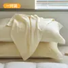 Novedad 2025, fundas de almohada de gasa de algodón puro, juego de dos, resistentes al aceite, fundas de almohada 100% algodón, absorbentes de sudor, transpirables, antideslizantes y que no se caen