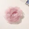 Accesorios de camelia de malla súper de hada, ligeros y elegantes, estilo japonés, bordes quemados, para ropa DIY, accesorios para el cabello, flores para zapatos, broches, adornos, accesorios