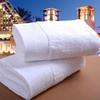Toalla de cara cuadrada de hotel personalizada al por mayor, toalla de cara gruesa de algodón blanco, toalla de hotel para estancias familiares