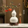 Adornos de calabaza y caqui pintados con esmalte, sala de estar de estilo chino de alta gama, decoración de mueble bar, mueble de TV, venta directa desde la fábrica de origen