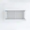 Rejillas de Ventana Personalizadas de ABS con Lamas, Salida de Aire sin Marco, Rejilla de Ventilación Tipo Garra Tipo T de Aleación de Aluminio para Aire Acondicionado Central