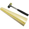 Bastão Medidor e Modelador de Pulseiras de Plástico e Martelo com Escala Dupla 25mm Martelo Adesivo Dupla Face Ferramenta Completa para Joias de Pulseira
