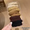 Goma Negra para Coleta Alta para Mujer, Cuerda para el Cabello Nuevo Estilo 2026, Banda Elástica, Alta Elasticidad, Accesorio para el Cabello Duradero