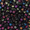 Cuentas del Alfabeto Inglés Hechas a Mano Sueltas Pulsera Collar Cadena de Teléfono Móvil Colgante Pulsera Accesorios de Joyería DIY