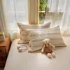 Funda de Almohada Acolchada Gruesa 100% Algodón 48x74cm Cómoda Apta para la Piel a Prueba de Suciedad Funda de Almohada para Adultos Funda para un Solo Núcleo de Almohada