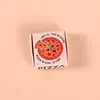 Casa de Muñecas Miniatura Simulación Charola de Pizza Accesorios para Jugar a Comer Modelo de Juego de Imitación Pequeños Adornos