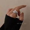Anillo de diseño con forma de serpiente, diseño de nicho femenino, sentido de personalidad, viento frío, anillo de dedo índice abierto, luz de lujo, celebridad de Internet, moda ins