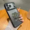 Soporte de Gato Kt con Pedrería Adecuado para Funda de Teléfono Móvil Apple 17Promax Modelo Nuevo Iphone16Pro Protección Completa Anti-Caída 13