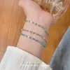 Pulseira de contas com design de moda estilo vintage, versátil, alto valor estético, requintada, única e pulseira de contas personalizada para mulheres