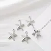 Pingente para Colar DIY Acessórios de Joias Série Oceano Completo de Diamante Banhado Pendente Concha Búzio Estrela do Mar Vieiras