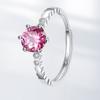 Anillo de panal de moissanita de venta caliente transfronteriza, diseño de moda para mujer, nicho, circonita con incrustaciones de diamantes, anillo de pareja al por mayor