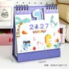 2027 Nuevo Calendario de Escritorio Adorno de Calendario de Escritorio Animales de Dibujos Animados Lindos Mini Calendario Artístico Estudiantil Libro Regalo Presente