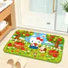 Em Estoque Japonês e Coreano Estilo Menina Fofa Hello Kitty Doméstico Fácil de Limpar Absorvente Tapete de Banheiro Resistente ao Desgaste Tapete de Terra de Diatomáceas